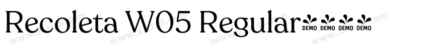 Recoleta W05 Regular字体转换